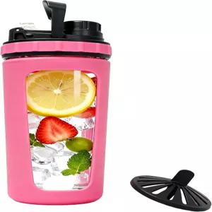 무취 BPA 프리 유리 셰이커 컵 단백질 26oz 내구성 있는 붕실리케이트 병 누수 방지 및 크리미한 쉐이크