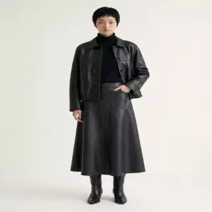벨 마르슈 [최초가 163 500원] Minimal Leather Button Jacket