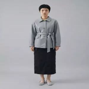 [벨 마르슈] [최초가 482 800원]Belted Lambskin Shirt Jacket