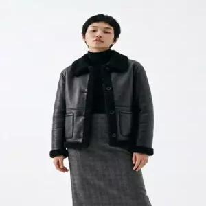 [벨 마르슈] [최초가 845 900원]Heritage Lamb Shearling Button Jacket
