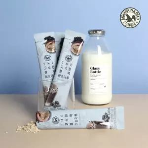 [롯데백화점]산과들에 더고소한블랙미숫가루스틱25g x 50봉 고소한 간편 블랙 미숫가루