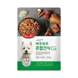 바우와우 혼합컷 350g 소프트 져키 강아지 간식