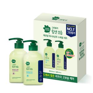 그린핑거 힘센보습 인텐시브 워시 300ml + 샴푸 세트