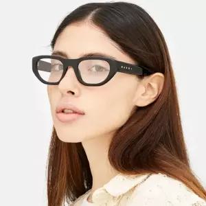 안경테 LAAMU ATOLL BLACK AOE 명품 오벌 뿔테 레트로 패션