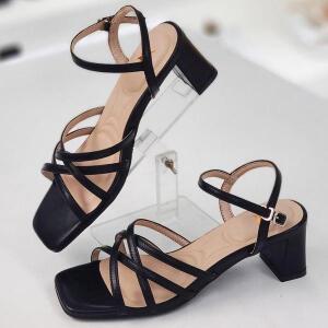 [머랭고] 세이브존04 소가죽 나인 스트랩샌들 6cm  M24M02L (S16279545)