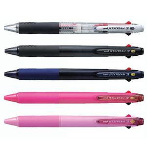 유니/중성펜/볼펜/SXE3-400/제트스트림 3색 0.38mm