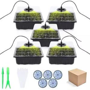 보드겜 식물 LED 모종 트레이 5개 분갈이 파종 재배 H291-O