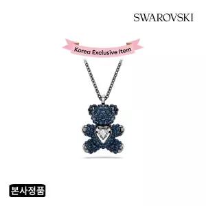 [스와로브스키](강남점)[본사정품/쇼핑백증정] Teddy Heart 블루 롱 목걸이 5729822
