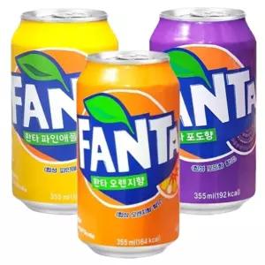 환타 355mlx24캔/팩음료/어린이음료/탄산음료/탄산/음료수/어린이/음료수/캔음료