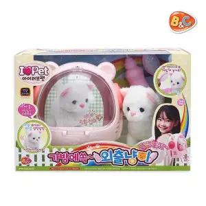 [비앤씨]아이러브펫 가방속에쏙 외출냥이 움직이는 고양이 장난감 인형
