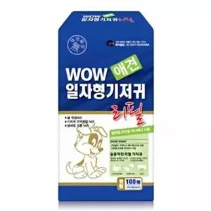 [하프클럽/알티피아]강아지 일자형 기저귀 리필용 중형 100매 1P 매너벨트
