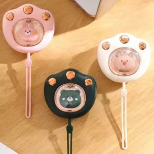 귀여운 고양이 캐릭터 발바닥 손난로 USB 충전 휴대용 미니 전자 핫팩 핸디워머 전기 재활용