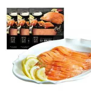 빕스 훈제 연어, 140g, 3개