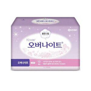 좋은느낌 코텍스 일반형 오버나이트 10P x 2개 오버나이트 오버나이트생리대 순면커버 순면생리대 일자형