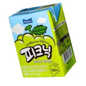 VCM 피크닉 청포도 200ml 24팩 업소용 식자재 급식 대용량