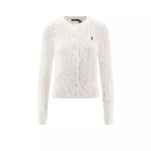 Polo Ralph Lauren 로고 자수 케이블 니트 가디건 211971868 007 TP942792351