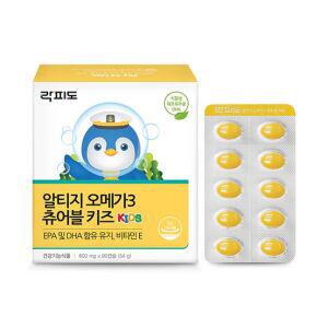 락피도 알티지 오메가3 츄어블 키즈 90정 x 1개