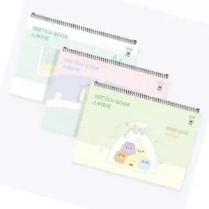 펜피아 2000 초등공용 스케치북 12매 스프링스케치북 8절지 드로잉지