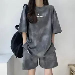 여성 여름 캐주얼 세트 반팔 티셔츠 반바지 상하세트 3컬러 데일리룩 홈웨어
