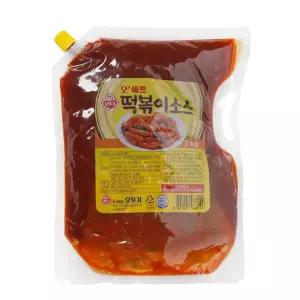 오뚜기 떡볶이소스 시판용 떡볶이양념 식당소스 2kg 돈까스소스 돈카츠소스 스테이크소스 머스타드소스