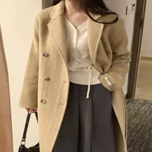 (울100)더블 핸드메이드 코트YMSH25FW204