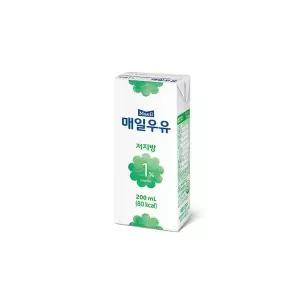 매일우유 멸균 저지방 우유 1프로 200ml x 24팩