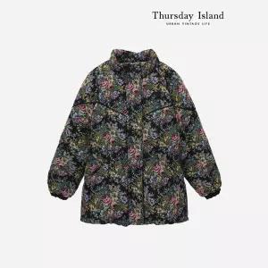 [Thursday Island] 플라워자카드 다운 점퍼(T238MDJ633W)