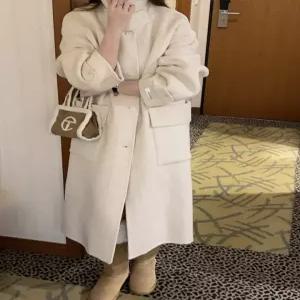 (울100)넥카라 싱글 핸드메이드 코트YMSH25FW258