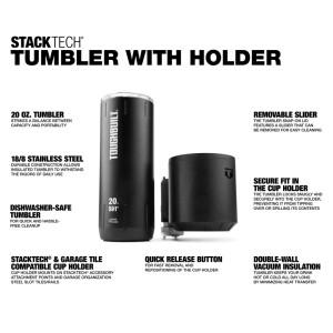 TOUGHBUILT TB-B1-A-52 진공 컵 590ML 이중벽 냉열 보존 홀더 마운트 StackTech Portable