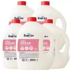 크린톡 구연산 섬유유연제 2.5L 5개 핑크피오니향