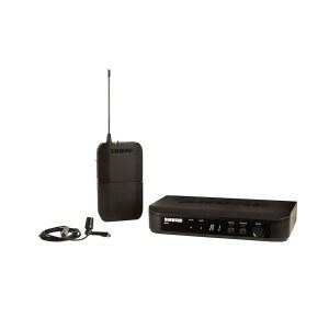 슈어 BLX14/CVL 무선 마이크 시스템 - 14시간 배터리 수명, 300피트 범위, UHF | CVL 라발리에 마이크, 바디팩 송신기, 싱글 채널 수신기 포함 H10 대역 (BLX14/CVL-H10)