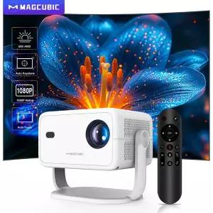 Magcubic 네이티브 1080P 650ANSI 4K 안드로이드 11 L018 프로젝터 자동 키스톤 보정 초점 Wifi6 BT5.2 휴