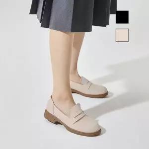 [무크] 여화 지젤 소가죽 컴포트 로퍼 2colors