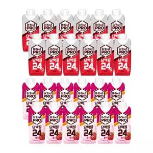 [롯데백화점]디씽컴퍼니 닥터유 프로 단백질 드링크 초코 250ml x12 + 딸기 250ml x12