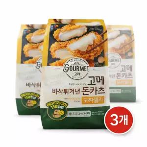 CJ 제일제당 고메 바삭튀겨낸모짜렐라돈카츠450G, 3개