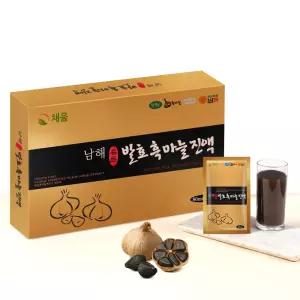 채움웰 든든한 발효 흑마늘진액 남해 흑마늘즙 80ml 60포