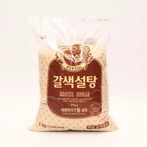 백설 황설탕 3KG 식자재 식당재료 당류 가공식품 양념