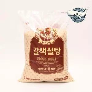 백설 황설탕 3KG 식자재 식당재료 당류 가공식품 양념