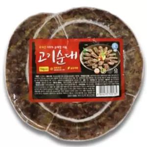 유쎌몰 고기순대 1KG 식사대용간식 맛있는순대
