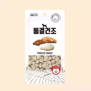 헬로도기 강아지동결건조간식 치킨가슴살 트릿 큐브 80g