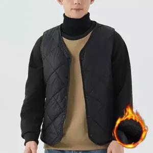 웜 라이트 남성 심플 데일리 퀄팅 조끼