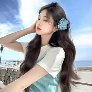 올다 긴머리 웨이브 여성 가발 SD250309 자연스러운 시계 정수리 여성가발 패션잡화 똥머리 쥬얼리 예쁜 가