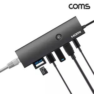 7in1 Gen2 C타입 멀티 허브/HDMI/인터넷/유선/랜카드/기가/랜선/젠더/랜젠더/랜허브/USB/C허브/무선랜/무선