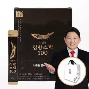 이경제 침향스틱 100 1박스 (10g*100포)+쇼핑백 고함량 침향