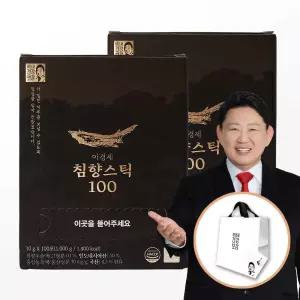 이경제 침향스틱 100 2박스 (10g*200포)+쇼핑백 침향액