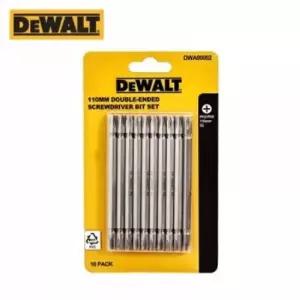 부품 디월트 양날 십자 드라이버 비트 세트(10개입) 110mm DWA00002