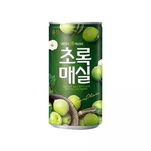 웅진 초록매실 오리지널 180ml 30캔 식품 음료 간식 커피 다과