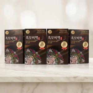 리엔 염색약 흑모비책골드 흑갈색, 90g, 4개