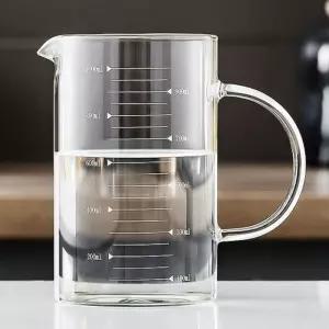 내열유리 비커컵 1000ml 본품 1개 유리컵 비커컵 내열 눈금 1000ml