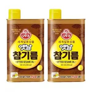 오뚜기 신선하고 고소한 옛날 참기름 450ml x 2개